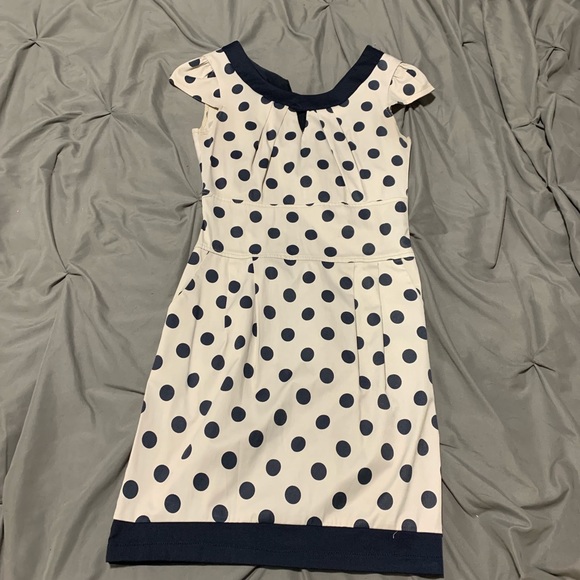 Polka dot mini dress with pockets - Picture 2 of 4